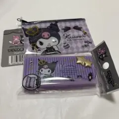 ダイソー セリア サンリオ クロミ アクセサリーケース フラットポーチ セット