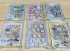 つぶらな瞳の仲間達 立体シール 全6種セット アミューズメントのサムネイル