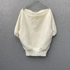2779【プロポーション】FR♡半袖カットソー オフショルダー風 半袖ニット