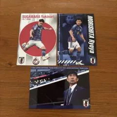 カルビーポテトチップス サッカー日本代表チームカード ３枚セット