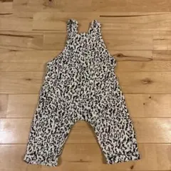 白黒パターン オーバーオール