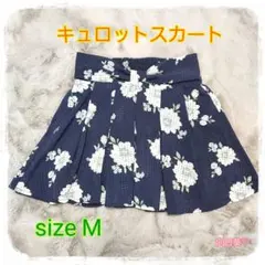 花柄♡キュロットスカート プリーツスカート