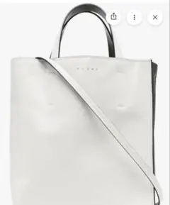 未使用✨ MARNI ミュゼオ バッグ バイカラー 白 ピンク - メルカリ