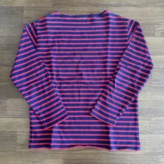 【SAINT JAMES】バスクロンT ネイビーxレッド ML