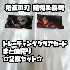 鬼滅の刃 錆兎&義勇 トレーディングクリアカード まとめ売り(2枚セット)