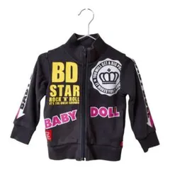 BABY DOLL ロゴプリント アウター ベビー・キッズ80 前面ファスナー
