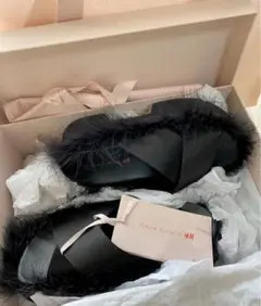 Simone Rocha  ブラック フェザーサンダル Sell Simone Rocha X H&M Feather Sandals - Black | HuntStreet.com