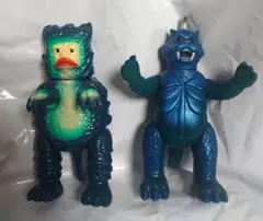 ブルマァク魂 ガシャポン HGシリーズ「ガラモン」「ゴメス」2種セット ソフビ