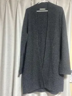 Nano universe グレー 長袖ニットカーディガン 日本製　美品