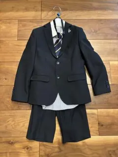 プティマイン(petit main)チャコールJK+ショートパンツセット 130