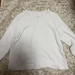 ナチュラルビューティーベイシック　ベージュブラウス S