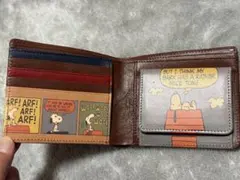 りえ様　本革　SNOOPY スヌーピー 財布 二つ折り財布 box型小銭入れ