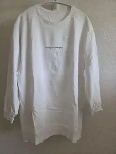 スタディオクリップ　バックプリント 長袖Tシャツ ホワイト フリーサイズのサムネイル