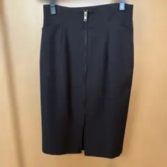 ブラック タイトスカート Mサイズ フロントジッパー