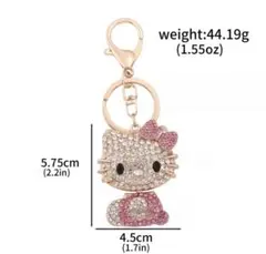 キティちゃん ストーン装飾キーホルダー ハローキティ Hellokitty