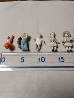 ヴィンテージ風陶器製人形セット