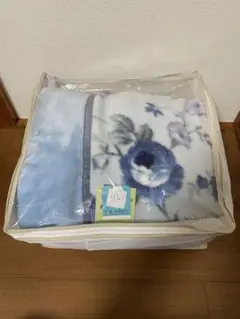 毛布　抗菌・防臭加工 花柄毛布　140x200 新品