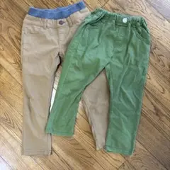 カーキ ベージュ 長ズボン　2点セット