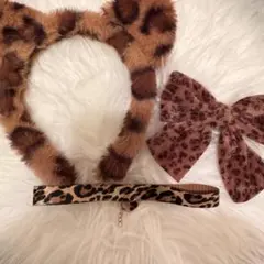 jk ヒョウ柄 コスプレ 3点セット