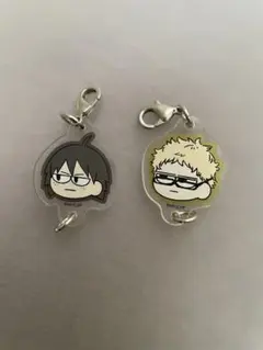 ハイキュー！！ジロリ トレーディングつながるアクリルチャーム 月島蛍　山口忠