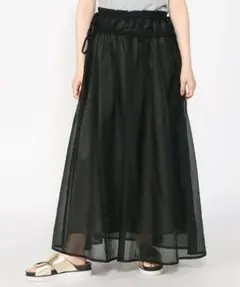 【classy掲載】アッパーハイツ オーガンジータックスカートAnnie 黒