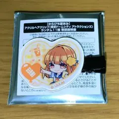 カラフルピーチ　えと　アクリルヘアクリップ