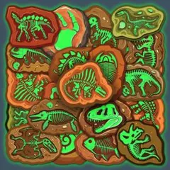 光る恐竜ステッカー　防水ステッカー 可愛いシール 50枚　ジュラシックが好き