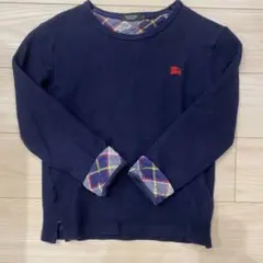 BURBERRY BLACK LABEL ウールニット チェック サイズ2