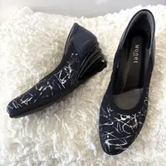 Monet モネ ウェッジソールパンプス 23cm 3Eのサムネイル