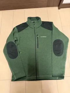 【美品】モンベル クリマプラス ニットジャケット Lサイズ