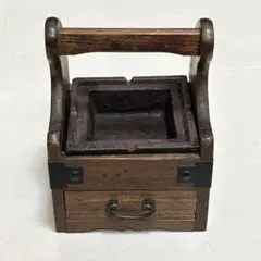 昭和レトロ アンティーク 煙草盆 灰皿 手提げ煙草盆 工芸品 - メルカリ