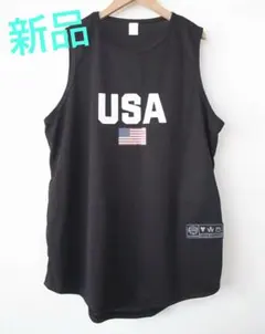 新品未使用！USAモデル　タンクトップ　ブラック　NBA　バスケ