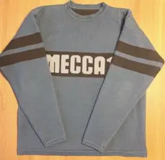 76 MECCA13 ロゴ入り ニット　セーター Lサイズ