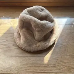 ベージュ ポリエステル バケットハット 57.5cm