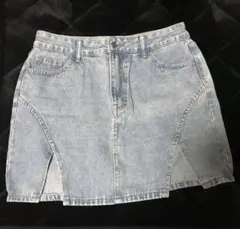 SHEIN ライトブルーデニムミニスカート