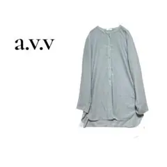 バンドカラーシャツ ライトブルー