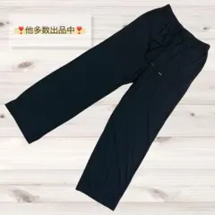 美品❗️【GU】縦ライン プリーツワイドパンツ S 楽ちん