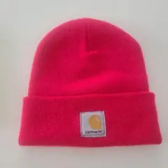 Carhartt蛍光 ピンク ニット帽