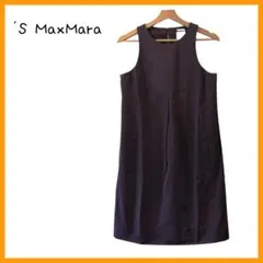 'S MaxMara エスマックスマーラ ノースリーブワンピース　紫
