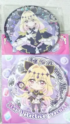 名探偵プリキュア キラキラ缶バッジ キュアアルカナ・シャドウ 4個
