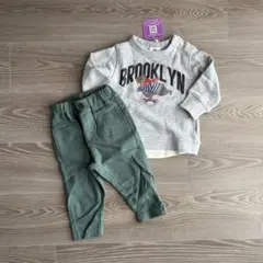 【新品タグ付き】SiShuNon くま　トレーナー　チノパン　デニム　80