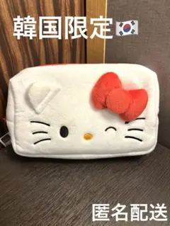韓国限定！ハローキティ フリースポーチ