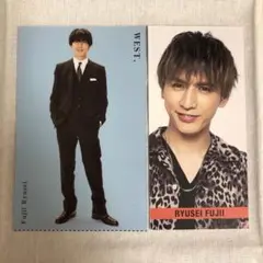 WEST. 藤井流星 デタカ TVnaviSmile 厚紙