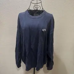 BEAMS HEART ネイビー クルーネック スウェット 刺繍ロゴのサムネイル