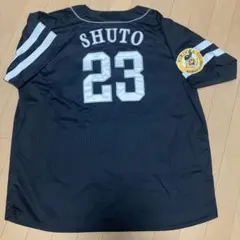 新品未使用 ソフトバンクホークス 周東 ユニフォーム ビジター XLサイズ 2025 Player's Collectable ビジター