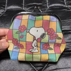 スヌーピー 小樽茶屋　がま口