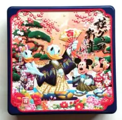 【ディズニー】お菓子缶 お正月 ミッキー ミニー ドナルド デイジー