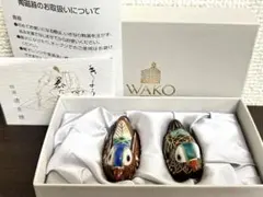 WAKO 色絵 おしどり　箸置き 2個　京焼　清水焼　銀座　和光のサムネイル