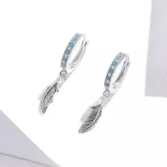 X306 ピアス レディース シルバー トルコ石 ターコイズ ブルー プレゼント