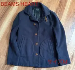 【美品】BEAMS HEART ネイビー コート　Mサイズ